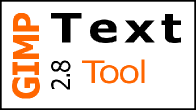 GIMP 2.8 Text Tool