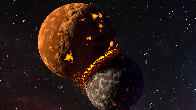 Blender Planets Colliding Animation
