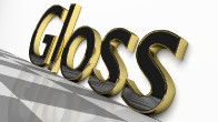 Blender Glossy Polished Text