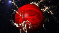 GIMP 2.8 Stormy Planet